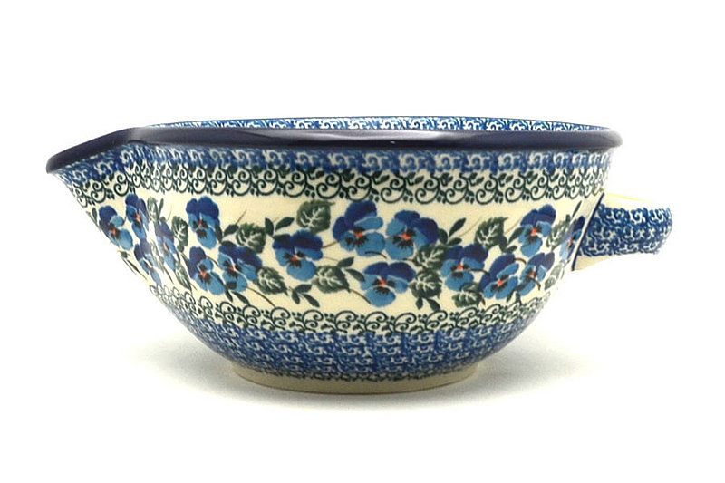 Ceramika Artystyczna Polish Pottery Batter Bowl - 1 quart - Winter Viola 240-2273a (Ceramika Artystyczna)