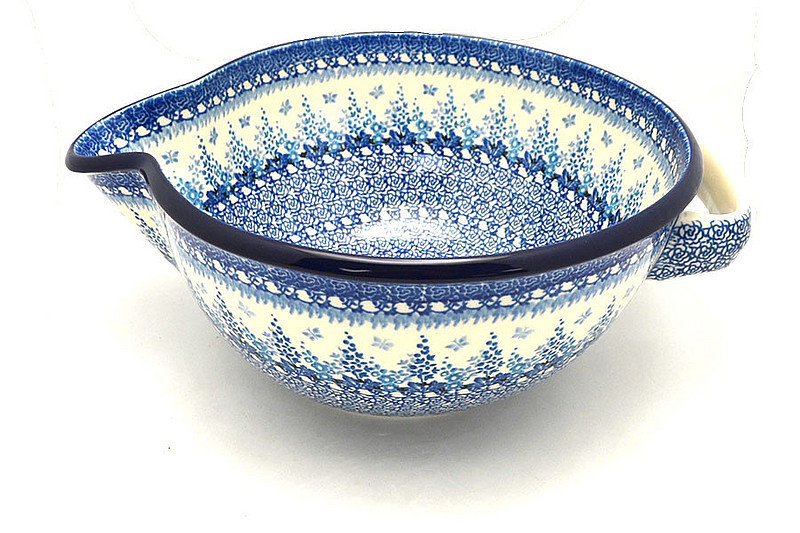 Ceramika Artystyczna Polish Pottery Batter Bowl - 2 quart - Blue Sage 714-3277a (Ceramika Artystyczna)