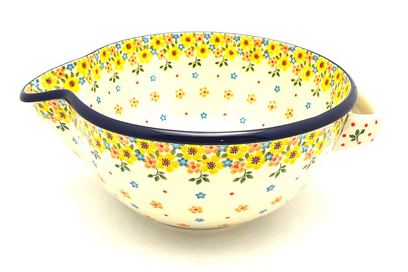 Ceramika Artystyczna Polish Pottery Batter Bowl - 2 quart - Buttercup 714-2225a (Ceramika Artystyczna)