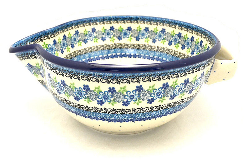 Ceramika Artystyczna Polish Pottery Batter Bowl - 2 quart - Flower Works 714-2633a (Ceramika Artystyczna)