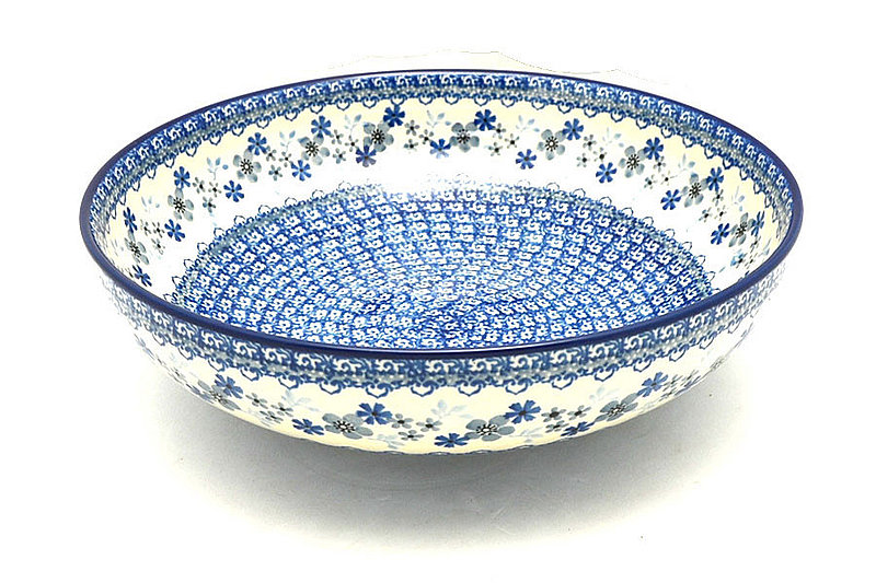 Polish Pottery Bowl - Contemporary - Large (11") - Blue Horizon