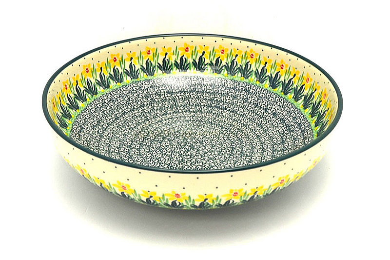 Ceramika Artystyczna Polish Pottery Bowl - Contemporary - Large (11") - Daffodil C36-2122q (Ceramika Artystyczna)