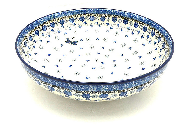 Ceramika Artystyczna Polish Pottery Bowl - Contemporary - Large (11") - Dragonfly C36-2009a (Ceramika Artystyczna)