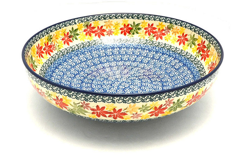 Ceramika Artystyczna Polish Pottery Bowl - Contemporary - Large (11") - Maple Harvest C36-2533a (Ceramika Artystyczna)