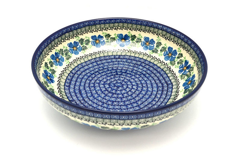 Ceramika Artystyczna Polish Pottery Bowl - Contemporary - Large (11") - Morning Glory C36-1915a (Ceramika Artystyczna)