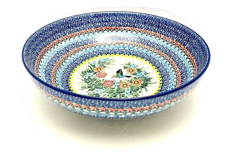 Ceramika Artystyczna Polish Pottery Bowl - Contemporary - Large (11") - Unikat Signature U3357 C36-U3357 (Ceramika Artystyczna)