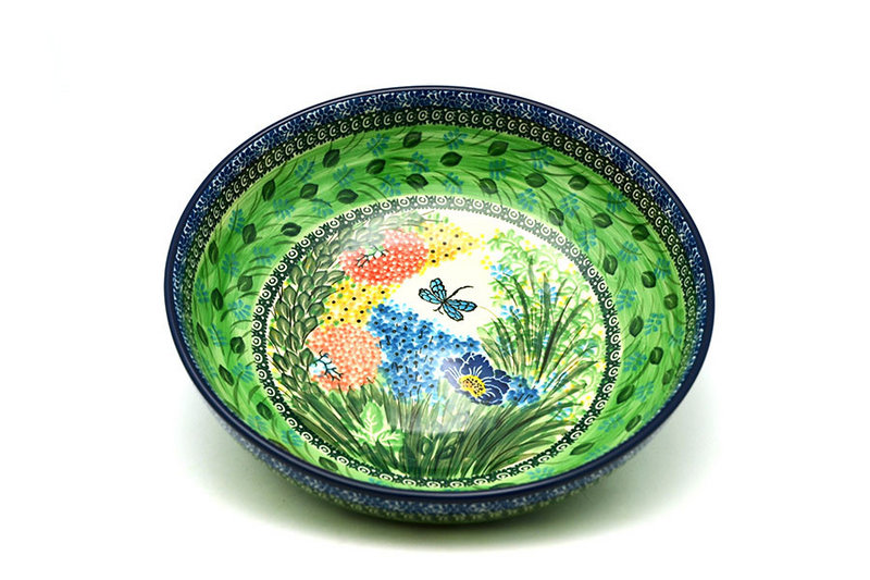 Ceramika Artystyczna Polish Pottery Bowl - Contemporary - Large (11") - Unikat Signature U4612 C36-U4612 (Ceramika Artystyczna)