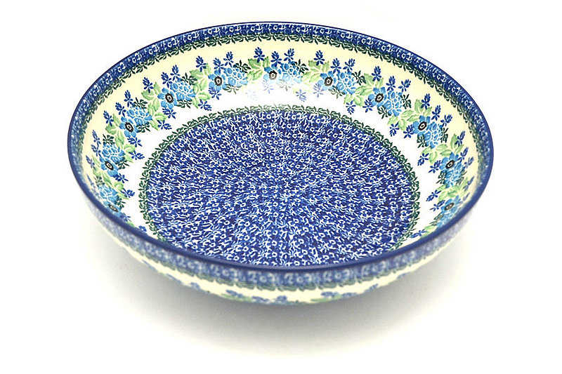 Ceramika Artystyczna Polish Pottery Bowl - Contemporary - Large (11") - Wild Indigo C36-1865a (Ceramika Artystyczna)