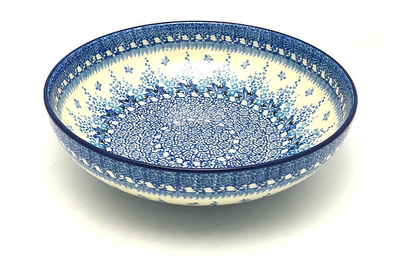 Ceramika Artystyczna Polish Pottery Bowl - Contemporary - Medium (9") - Blue Sage B91-3277a (Ceramika Artystyczna)