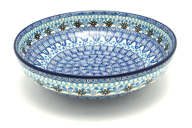 Polish Pottery Bowl - Contemporary - Medium (9") - Blue Yonder