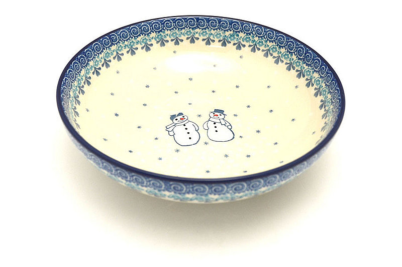 Ceramika Artystyczna Polish Pottery Bowl - Contemporary - Medium (9") - Frost & Flurry B91-2793a (Ceramika Artystyczna)