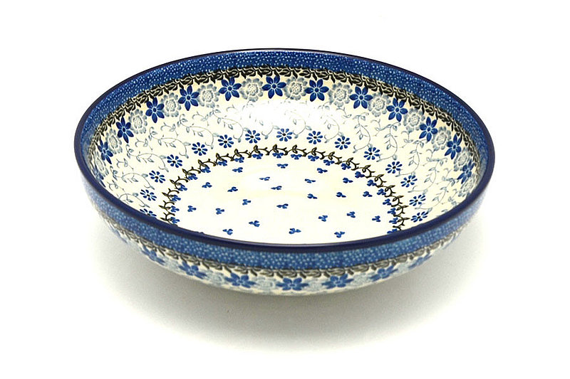 Polish Pottery Bowl - Contemporary - Medium (9") - Silver Lace