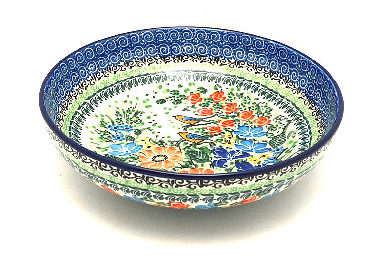 Ceramika Artystyczna Polish Pottery Bowl - Contemporary - Medium (9") - Unikat Signature U2517 B91-U2517 (Ceramika Artystyczna)