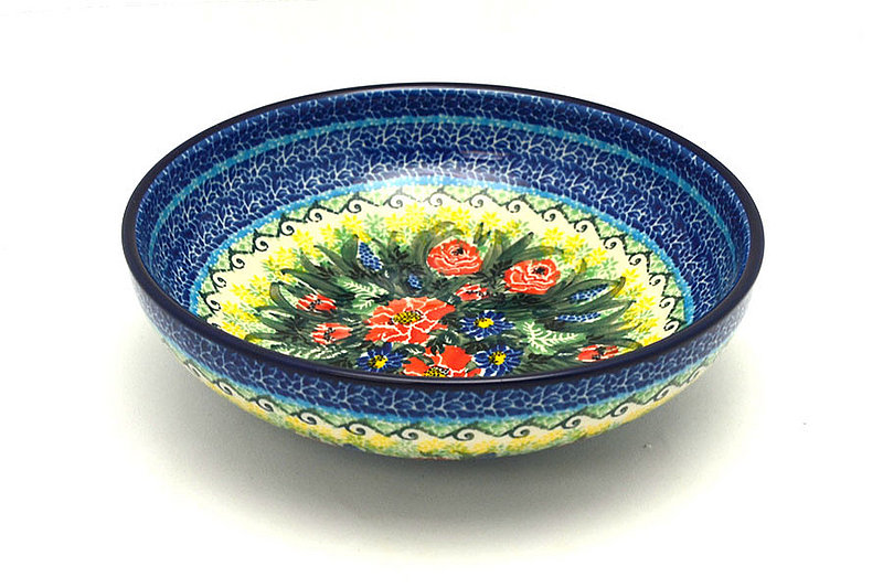 Ceramika Artystyczna Polish Pottery Bowl - Contemporary - Medium (9") - Unikat Signature U4610 B91-U4610 (Ceramika Artystyczna)