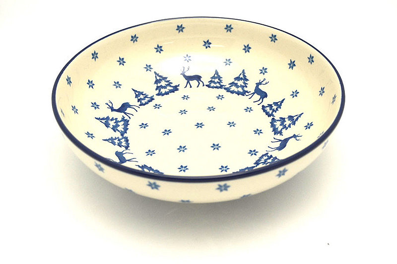 Ceramika Artystyczna Polish Pottery Bowl - Contemporary - Medium (9") - Winter Forest B91-1931a (Ceramika Artystyczna)