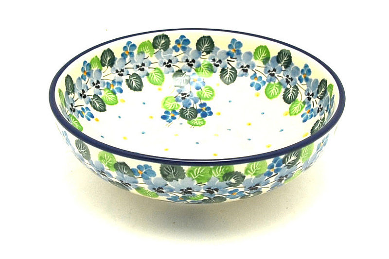 Polish Pottery Bowl - Contemporary Salad - Spring Viola