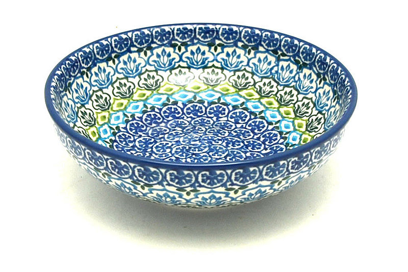 Ceramika Artystyczna Polish Pottery Bowl - Contemporary Salad - Tranquil Tide B90-1859a (Ceramika Artystyczna)