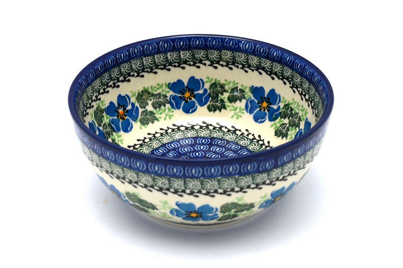 Ceramika Artystyczna Polish Pottery Bowl - Coupe Cereal - Morning Glory C38-1915a (Ceramika Artystyczna)