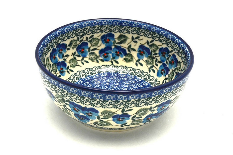 Ceramika Artystyczna Polish Pottery Bowl - Coupe Cereal - Winter Viola C38-2273a (Ceramika Artystyczna)