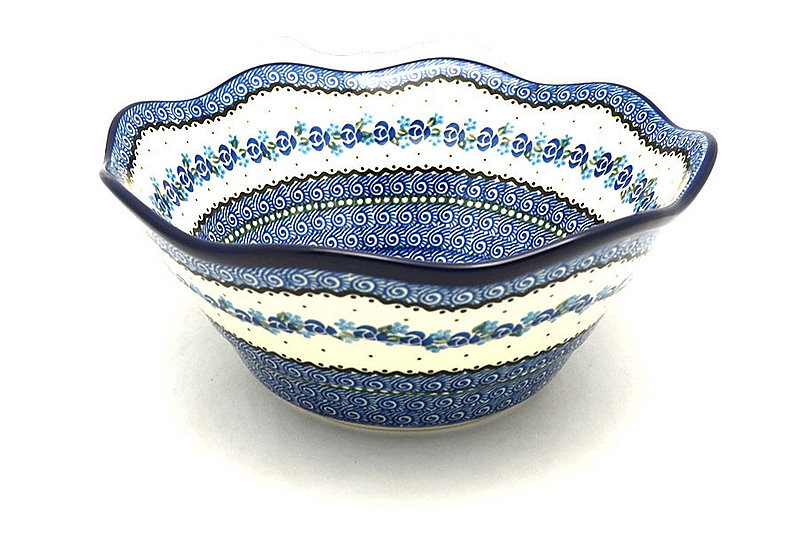 Ceramika Artystyczna Polish Pottery Bowl - Curvy Edge - 10" - Twilight 692-0882a (Ceramika Artystyczna)