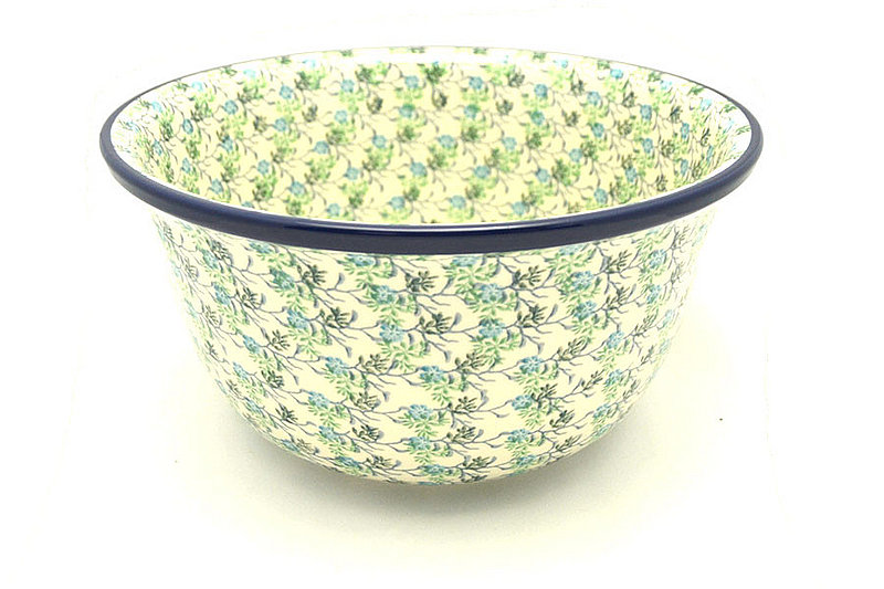 Polish Pottery Bowl - Deep Artisan Bowl - Large - Summer Ivy