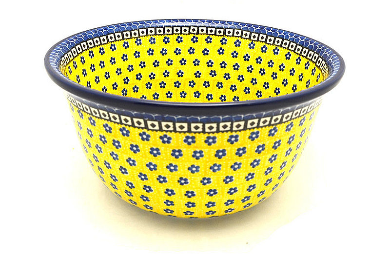 Ceramika Artystyczna Polish Pottery Bowl - Deep Artisan Bowl - Large - Sunburst 113-859a (Ceramika Artystyczna)