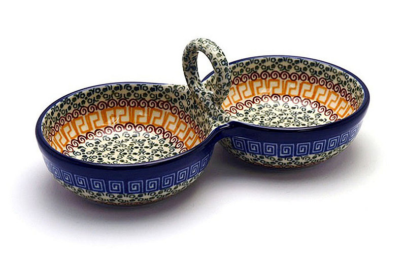 Polish Pottery Bowl - Double Serving - Autumn