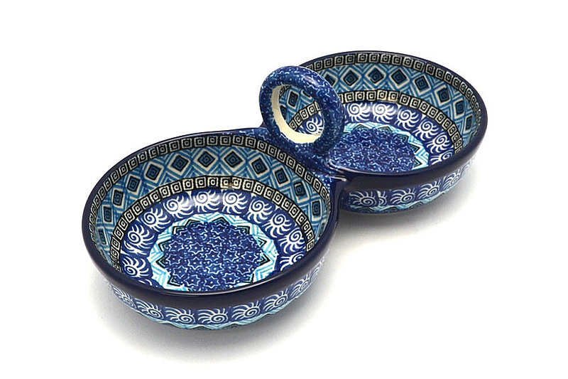 Ceramika Artystyczna Polish Pottery Bowl - Double Serving - Aztec Sky 942-1917a (Ceramika Artystyczna)