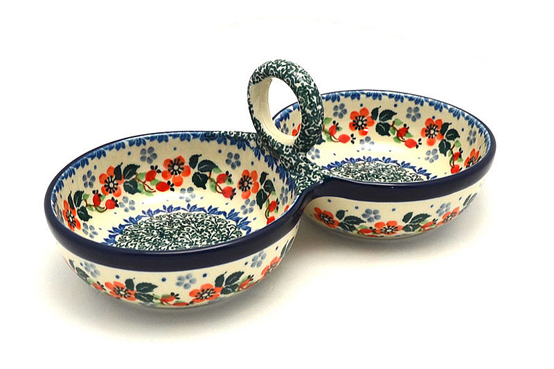 Ceramika Artystyczna Polish Pottery Bowl - Double Serving - Cherry Blossom 942-2103a (Ceramika Artystyczna)