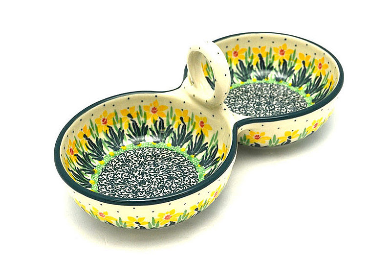 Ceramika Artystyczna Polish Pottery Bowl - Double Serving - Daffodil 942-2122q (Ceramika Artystyczna)