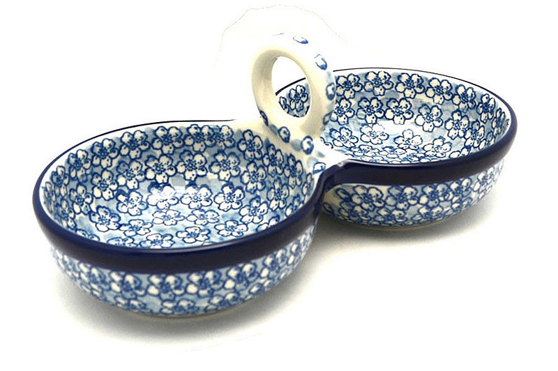 Ceramika Artystyczna Polish Pottery Bowl - Double Serving - Daisy Flurry 942-2176a (Ceramika Artystyczna)