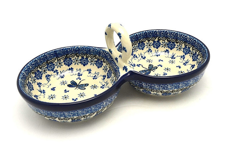 Ceramika Artystyczna Polish Pottery Bowl - Double Serving - Dragonfly 942-2009a (Ceramika Artystyczna)