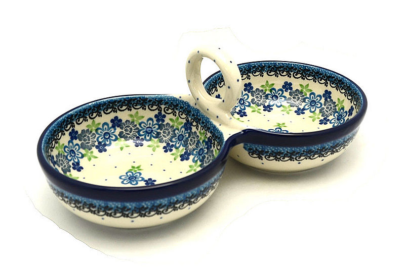 Ceramika Artystyczna Polish Pottery Bowl - Double Serving - Flower Works 942-2633a (Ceramika Artystyczna)