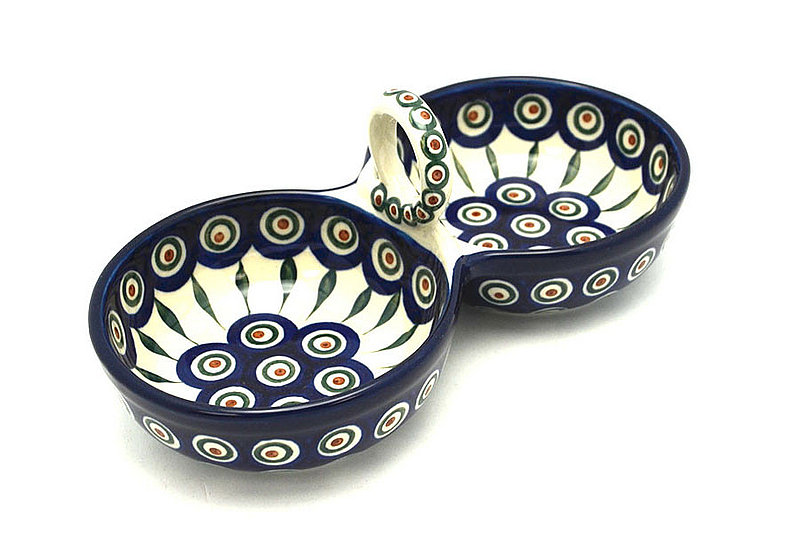 Ceramika Artystyczna Polish Pottery Bowl - Double Serving - Peacock 942-054a (Ceramika Artystyczna)