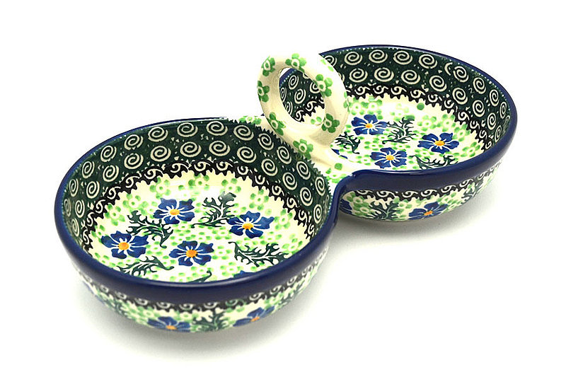 Ceramika Artystyczna Polish Pottery Bowl - Double Serving - Sweet Violet 942-1538a (Ceramika Artystyczna)