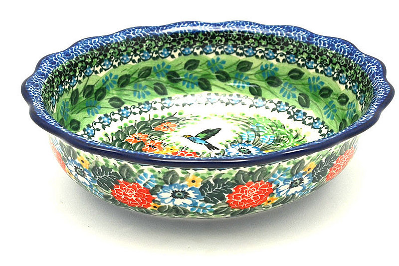 Ceramika Artystyczna Polish Pottery Bowl - Fluted Oval - Unikat Signature - U3271 D78-U3271 (Ceramika Artystyczna)