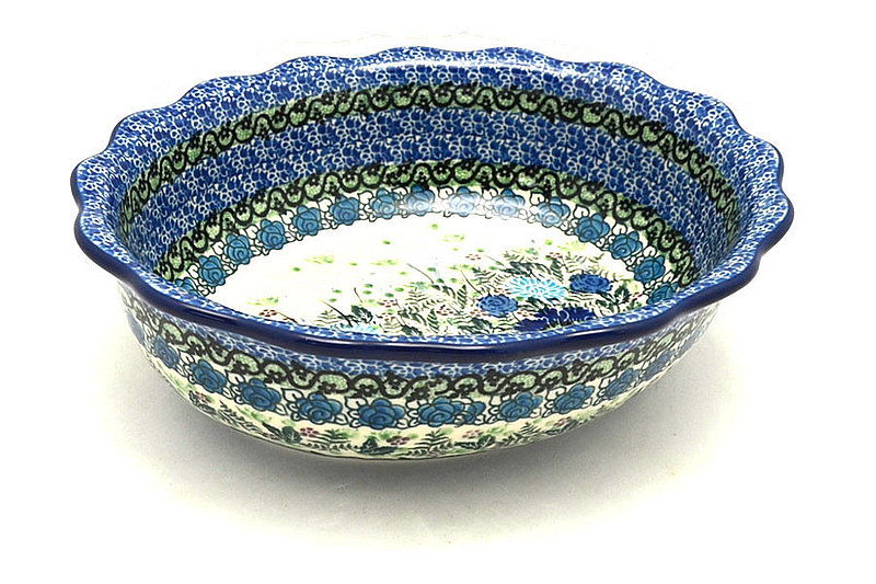 Ceramika Artystyczna Polish Pottery Bowl - Fluted Oval - Unikat Signature - U4520 D78-U4520 (Ceramika Artystyczna)