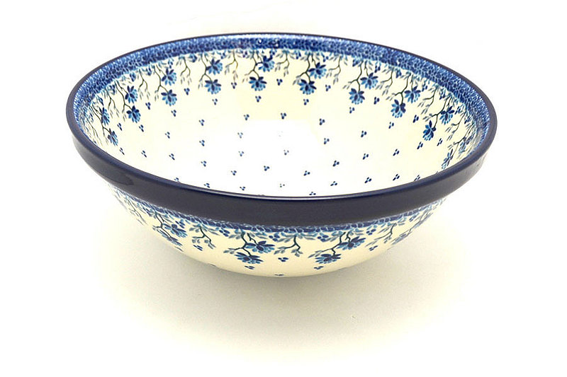 Ceramika Artystyczna Polish Pottery Bowl - Grand Nesting (10 3/4") - Clover Field 055-2524a (Ceramika Artystyczna)