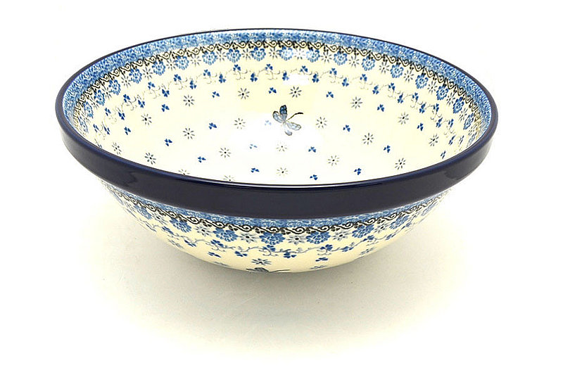 Ceramika Artystyczna Polish Pottery Bowl - Grand Nesting (10 3/4") - Dragonfly 055-2009a (Ceramika Artystyczna)