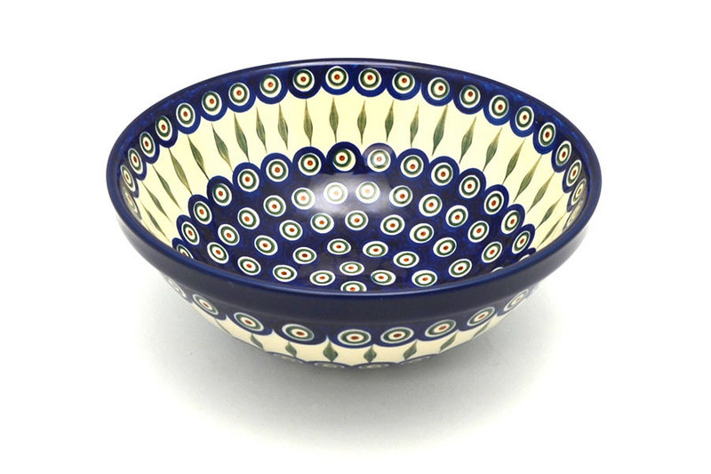 Ceramika Artystyczna Polish Pottery Bowl - Grand Nesting (10 3/4") - Peacock 055-054a (Ceramika Artystyczna)