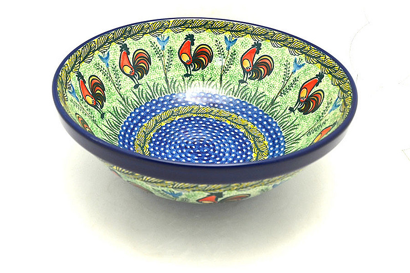 Ceramika Artystyczna Polish Pottery Bowl - Grand Nesting (10 3/4") - Unikat Signature U2663 055-U2663 (Ceramika Artystyczna)