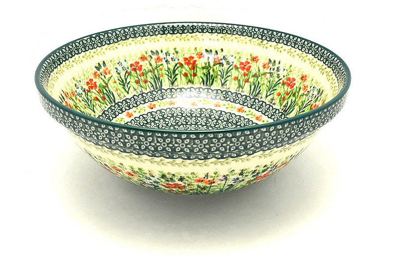 Ceramika Artystyczna Polish Pottery Bowl - Grand Nesting (10 3/4") - Unikat Signature U4335 055-U4335 (Ceramika Artystyczna)