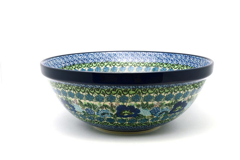 Ceramika Artystyczna Polish Pottery Bowl - Grand Nesting (10 3/4") - Unikat Signature U4520 055-U4520 (Ceramika Artystyczna)