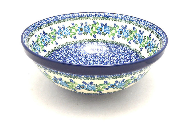 Ceramika Artystyczna Polish Pottery Bowl - Grand Nesting (10 3/4") - Wild Indigo 055-1865a (Ceramika Artystyczna)