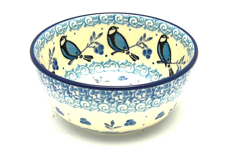 Ceramika Artystyczna Polish Pottery Bowl - Ice Cream/Dessert - Jay Blue 017-2681a (Ceramika Artystyczna)