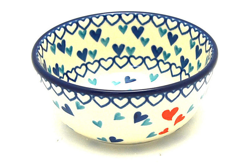 Ceramika Artystyczna Polish Pottery Bowl - Ice Cream/Dessert - Lots of Love 017-2878a (Ceramika Artystyczna)