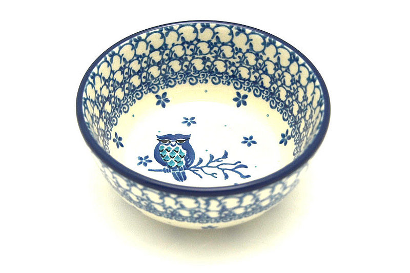 Ceramika Artystyczna Polish Pottery Bowl - Ice Cream/Dessert - Night Owl 017-2796a (Ceramika Artystyczna)