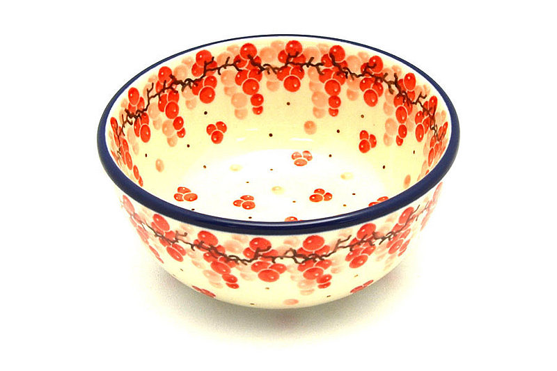 Ceramika Artystyczna Polish Pottery Bowl - Ice Cream/Dessert - Pink Peppercorn 017-2387a (Ceramika Artystyczna)