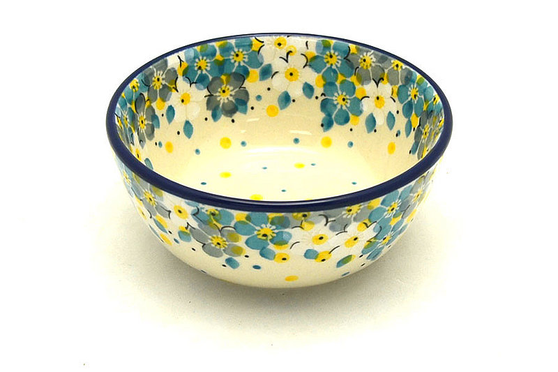 Ceramika Artystyczna Polish Pottery Bowl - Ice Cream/Dessert - Shady Blooms 017-2498a (Ceramika Artystyczna)