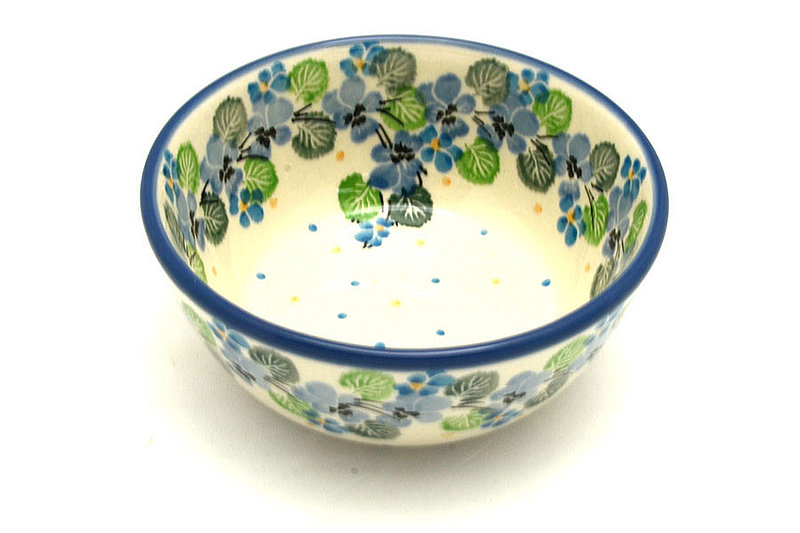 Ceramika Artystyczna Polish Pottery Bowl - Ice Cream/Dessert - Spring Viola 017-2339a (Ceramika Artystyczna)